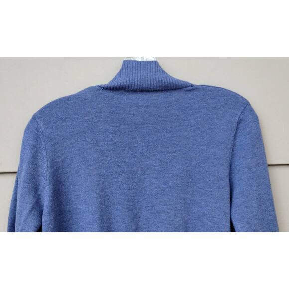 RED label brand Open Lightweight Rayon blend Cardigan Cornflower Blue Size L - Picture 9 of 9